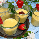 Selbst gemachter Protein Pudding ohne Zucker und ohne Stärke in Gläsern